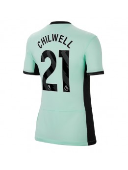 Chelsea Ben Chilwell #21 Ausweichtrikot für Frauen 2023-24 Kurzarm